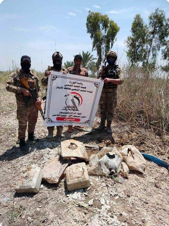 العثور على عدد من العبوات الناسفة في الأنبار