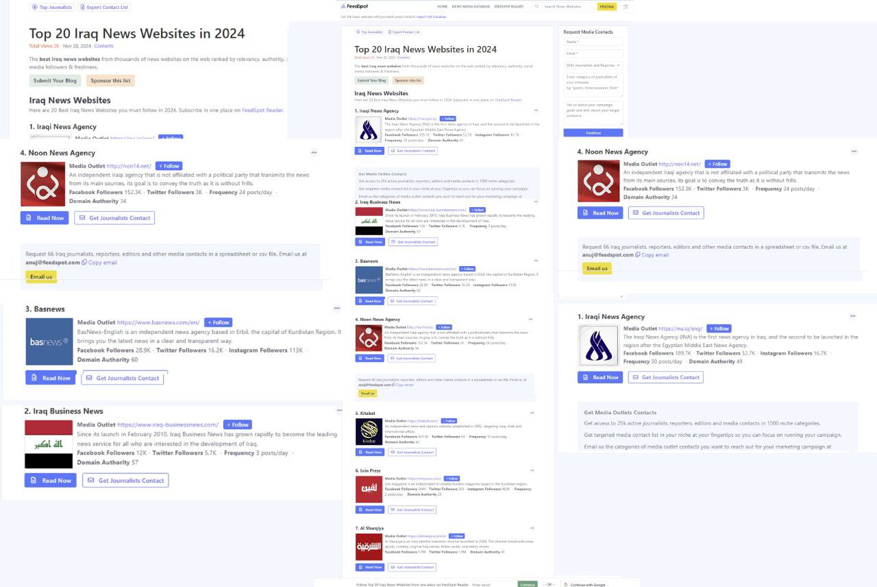 لتميزها بصناعة الاخبار وانتاج الفيديوهات للعام 2024 :"وكالة نون" تحصد المركز الثالث عراقيا في تصنيف موقع (Feed Spot)