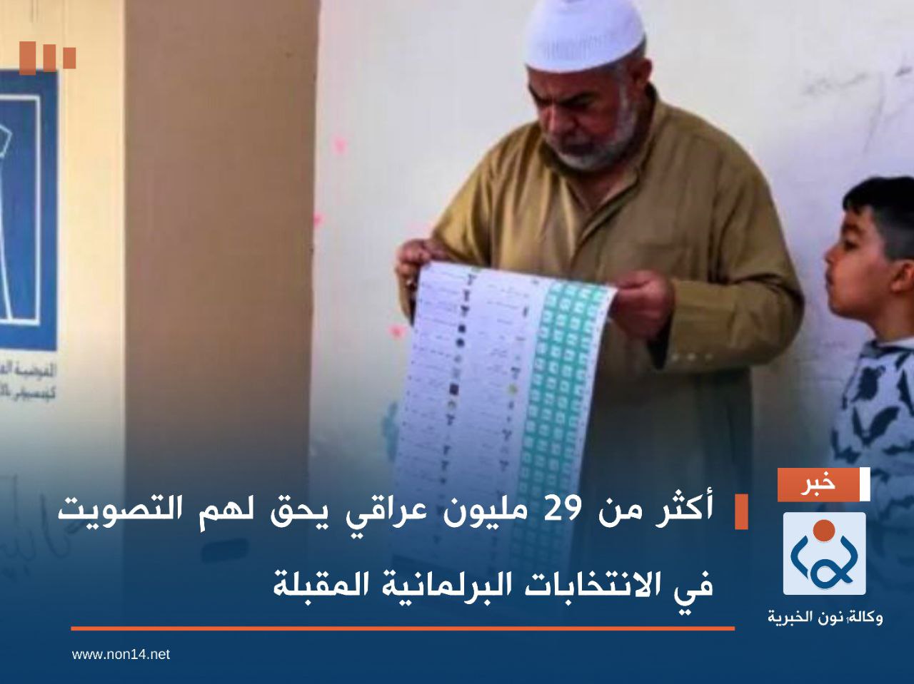 أكثر من 29 مليون عراقي يحق لهم التصويت في الانتخابات البرلمانية المقبلة