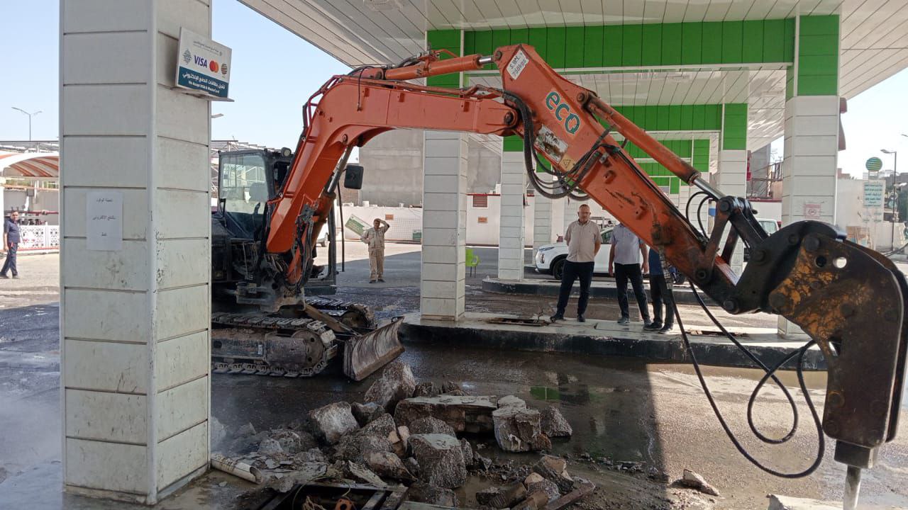 فرع توزيع كربلاء: ايقاف العمل في محطة تعبئة الوقود الحكومية لمدة شهر