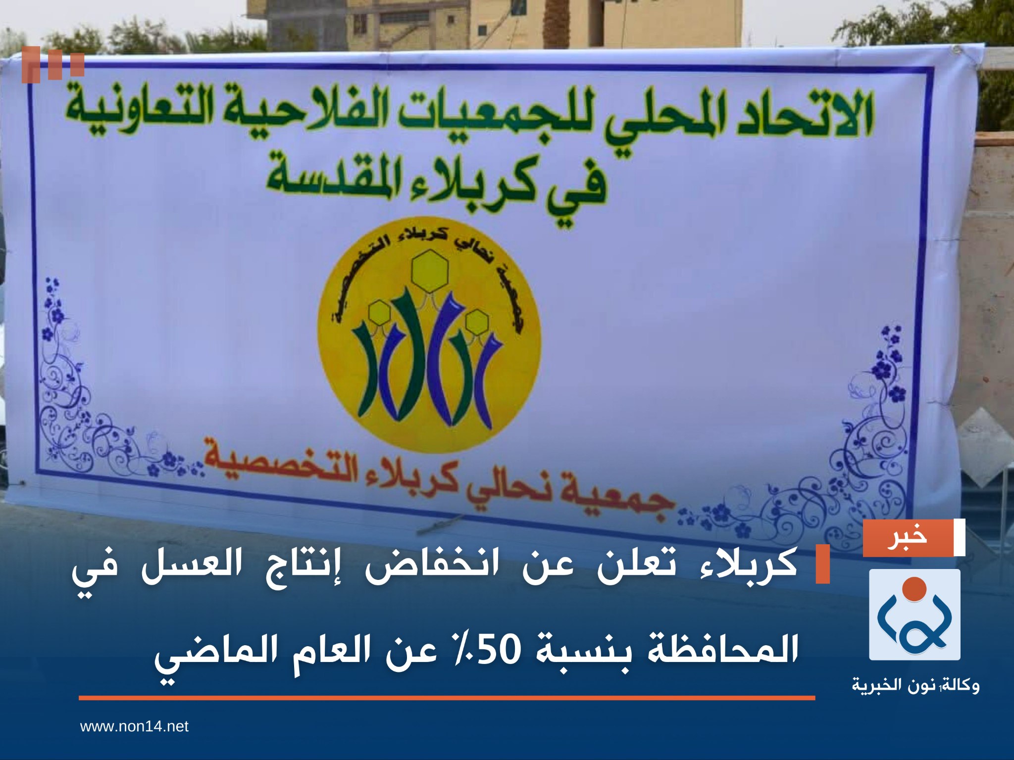 كربلاء تعلن عن انخفاض إنتاج العسل في المحافظة بنسبة 50% عن العام الماضي