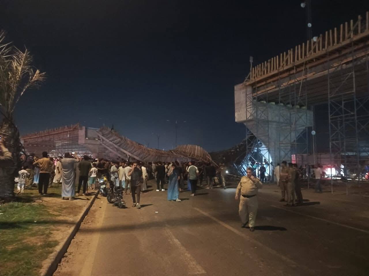 رئاسة استئناف كربلاء تصدر اوامر قبض بحق 5 مهندسين وضابط مرور بسبب سقوط مجسر قيد الانشاء