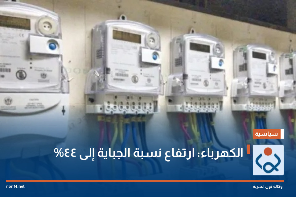 الكهرباء: ارتفاع نسبة الجباية إلى 44%