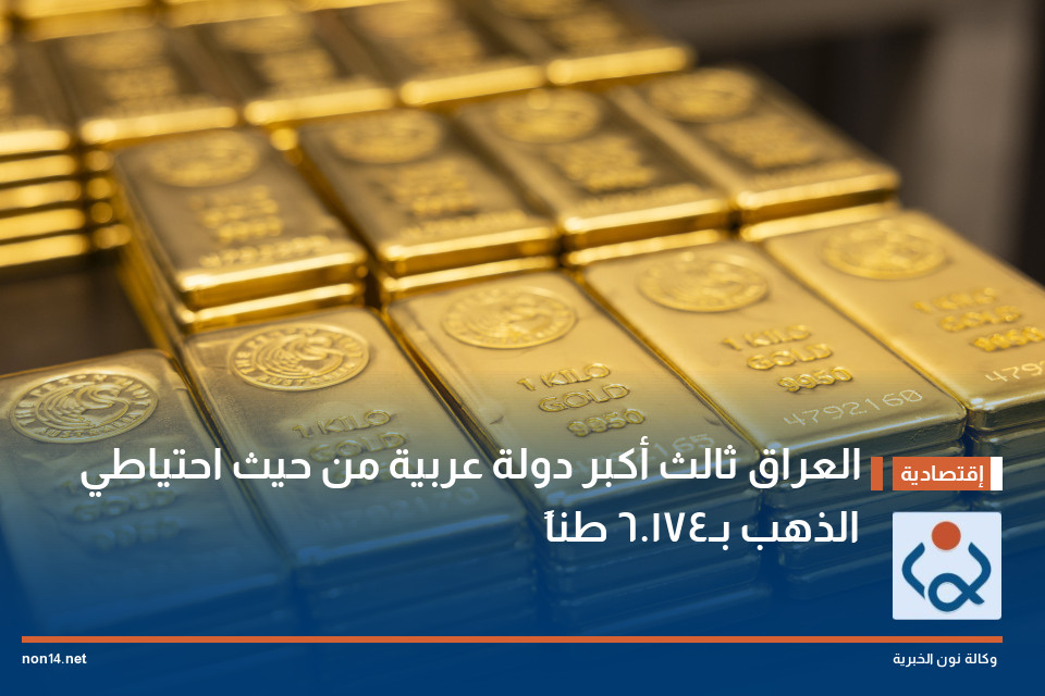العراق ثالث أكبر دولة عربية من حيث احتياطي الذهب بـ174.6 طناً