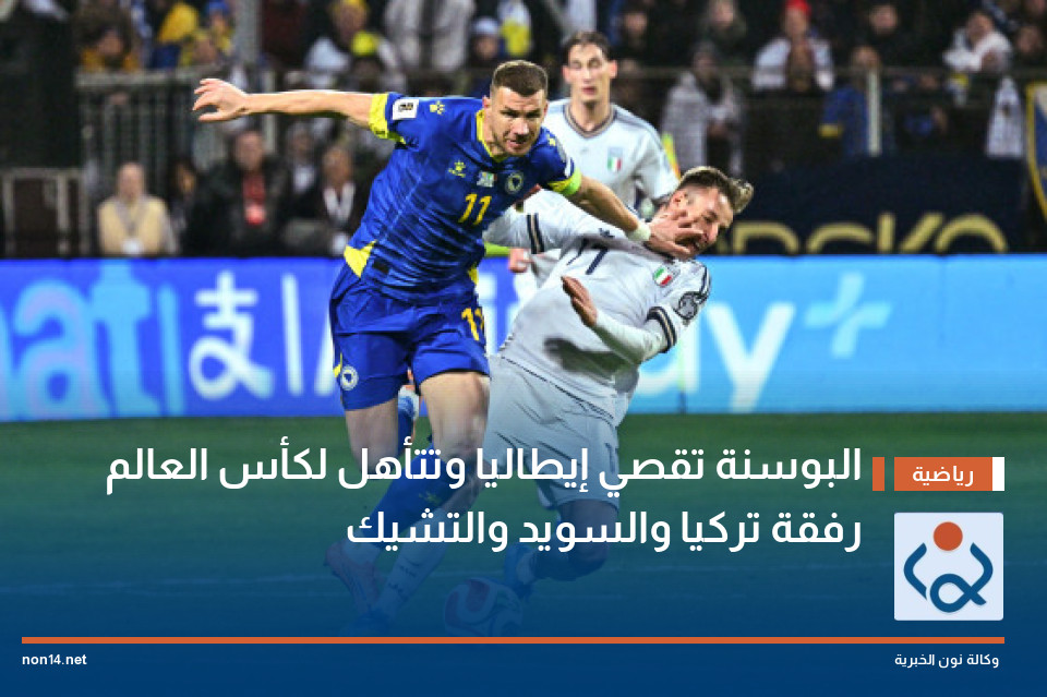 البوسنة تقصي إيطاليا وتتأهل لكأس العالم رفقة تركيا والسويد والتشيك