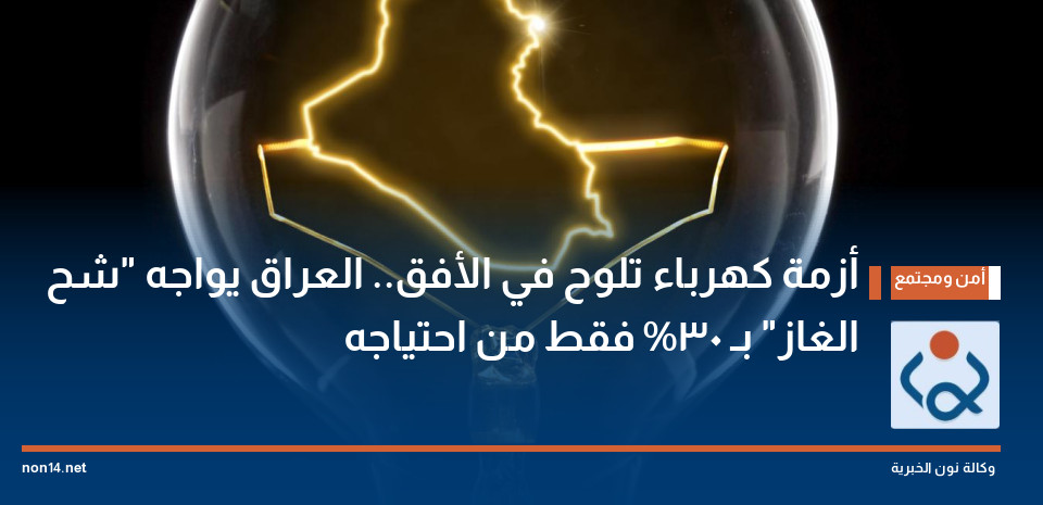 أزمة كهرباء تلوح في الأفق.. العراق يواجه "شح الغاز" بـ 30% فقط من احتياجه