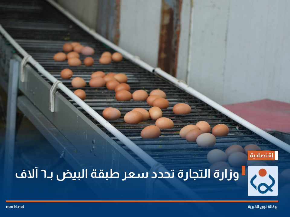 وزارة التجارة تحدد سعر طبقة البيض بـ6 آلاف