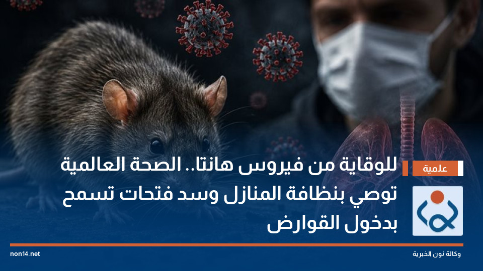 للوقاية من فيروس هانتا.. الصحة العالمية توصي بنظافة المنازل وسد فتحات تسمح بدخول القوارض