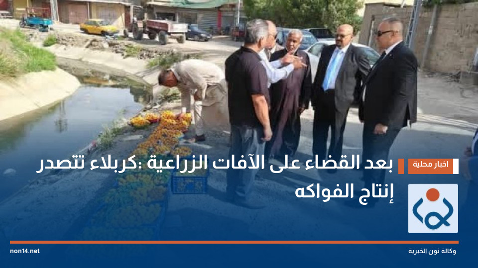 بعد القضاء على الآفات الزراعية :كربلاء تتصدر إنتاج الفواكه