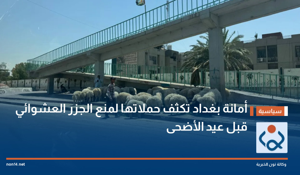 أمانة بغداد تكثف حملاتها لمنع الجزر العشوائي قبل عيد الأضحى