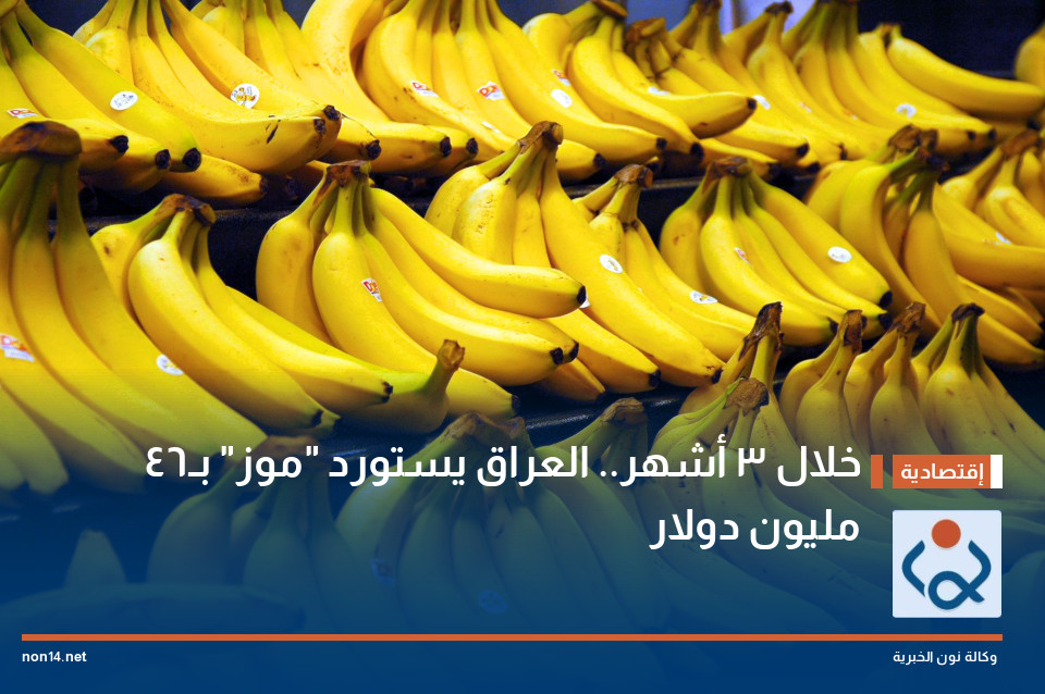 خلال 3 أشهر.. العراق يستورد "موز" بـ46 مليون دولار