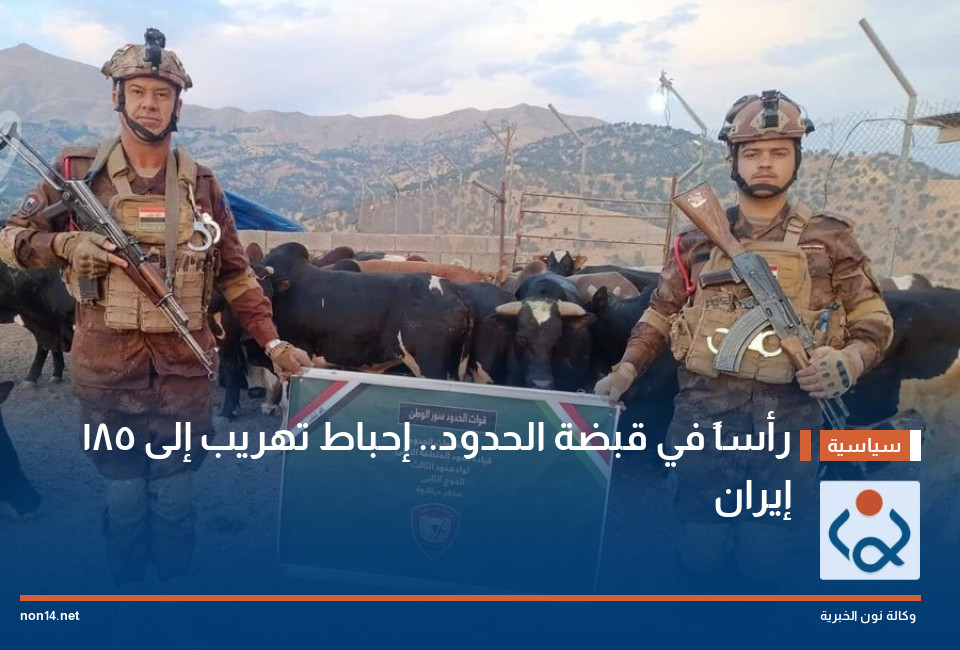 185 رأساً في قبضة الحدود.. إحباط تهريب إلى إيران