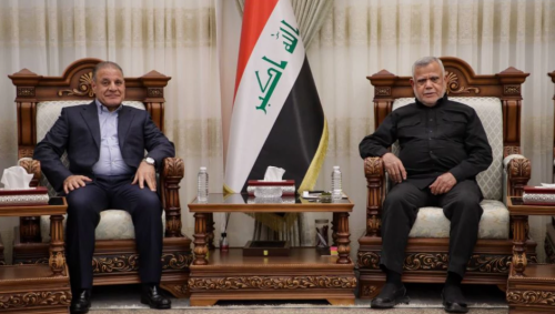 "أبو مازن" في مكتب العامري.. مباحثات في تشكيل الحكومة