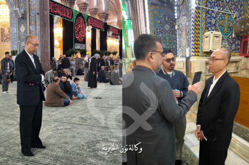 خلال زيارته لحرم الامام الحسين.. السفير الاندونيسي: في كربلاء حركة اقتصادية واهتمام بالناس الفقراء (فيديو)