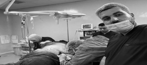 انقاذ امرأة حامل مع طفلها بعد تعرضها لرصاصة طائشة في الديوانية