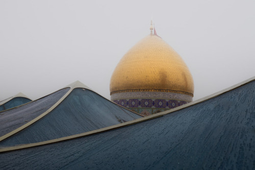 الضباب يخيم على أجواء كربلاء (فيديو)