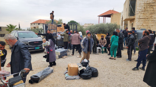 مساعدات انسانية "الوجبة الرابعة" من العتبة الحسينية لنازحي سوريا في منطقة "البقاع الاوسط" في لبنان