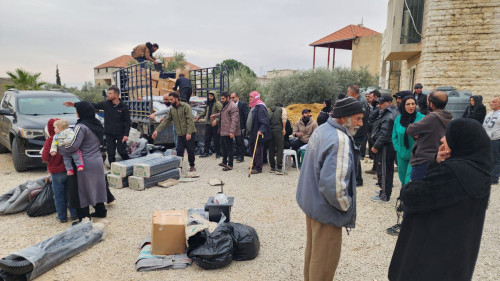 مساعدات انسانية "الوجبة الرابعة" من العتبة الحسينية لنازحي سوريا في منطقة "البقاع الاوسط" في لبنان