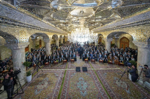 بحضور دولي ورسمي :افتتاح صحن فاطمة الزهراء عند مرقد الامام علي عليه السلام في النجف الاشرف