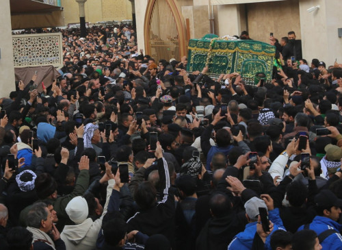بعد (1264) عاما على ذكراها... ملايين المعزين يشيعون نعش الامام الكاظم (عليه السلام) في يوم استشهاده