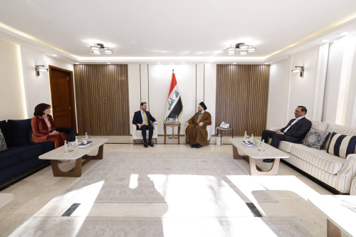 الحكيم يبحث مع رئيس حراك الجيل الجديد تطورات المشهد السياسي