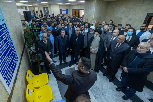 بحضور وزير الصحة ومحافظ كربلاء .. السيد احمد الصافي يفتتح مركز السيد جعفر الحلي للخدمات الطبية الطارئة