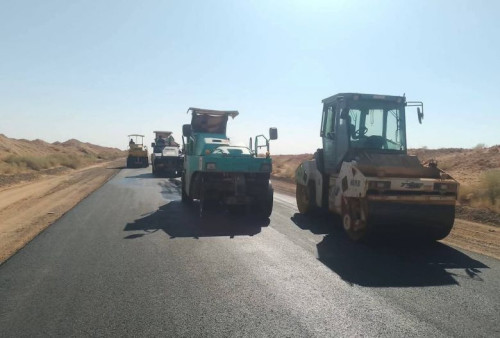 بطول اربع وخمسون كم:طريق النخيب - كربلاء يقترب من الاكتمال بنسبة إنجاز 97 بالمئة