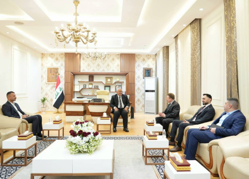 محافظ كربلاء يبحث مع رئيس غرفة التجارة الأميركية العربية تعزيز التعاون المشترك