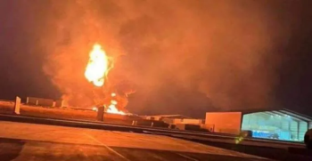 هجوم مزدوج بالصواريخ والمسيرات يستهدف مقر الدعم اللوجستي بمطار بغداد (فيديو)