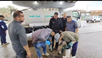 كربلاء:تجاوزنا  موجة الامطار بجهود استثنائية