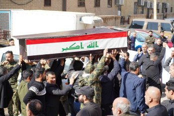 الحشد يعلن استشهاد مقاتلين بقصف "اسرائيلي- أميركي" على الرطبة