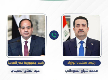 العراق ومصر يؤكدان ضرورة تكثيف الجهود لتغليب المسار الدبلوماسي لإيقاف الحرب