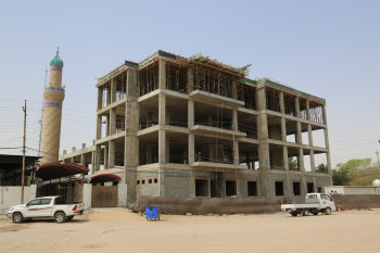 مكون من اربع طبقات:العتبة الحسينية تؤكد استمرار العمل بمشروع بناء معهد المكفوفين في كربلاء(فيديو)