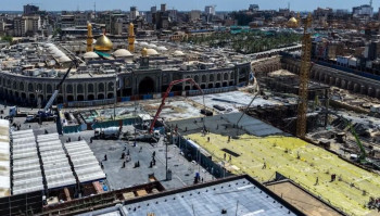 العتبة الحسينية تنجز 80% من مسار ركضة طويريج في صحن الإمام الحسن المجتبى (ع)