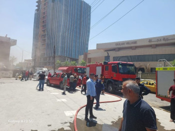 الدفاع المدني يخمد حريقاً في الكرادة وينقذ ثلاثة مصابين