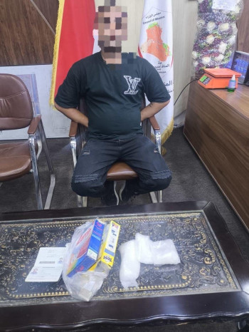 ضبط واحباط محاولة تهريب مادة الكريستال المخدرة بحوزة مسافر أجنبي في منفذ الشلامجة