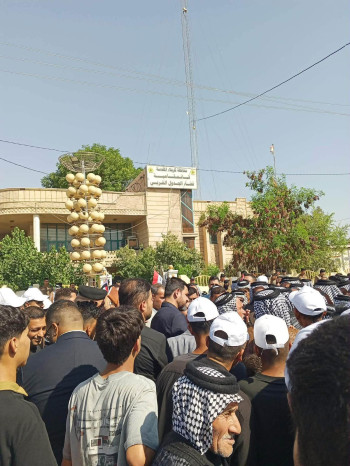 تظاهرة في كربلاء احتجاجا على تنصيب قائمقام في قضاء الجدول الغربي من خارج القضاء