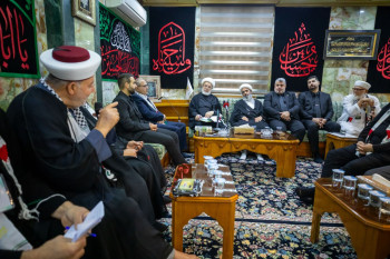 ممثل المرجع السيستاني يستقبل وفود مهرجان الاقصى بمكتبه:المظلوم سينتصر مهما طال الصراع أو اشتدت التضحيات