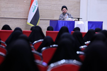 خلال لقائه جمعاً من القيادات النسوية.. الحكيم: أجدد الدعوة إلى حصر السلاح عبر الحوار والتفاهم