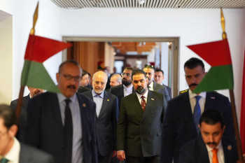 قاليباف في بغداد.. الحلبوسي يطالب بـ"خصوصية" للنفط العراقي عبر هرمز وآميدي يحذر من التصعيد (فيديو)