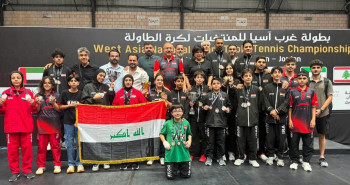 العراق يحصد 21 ميدالية ويحل ثانياً في بطولة غرب آسيا لتنس الطاولة