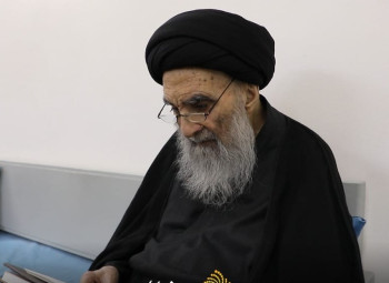 لمناسبة بلوغه الـ(99) عاما : احدث صورة للمرجع الاعلى السيد علي السيستاني