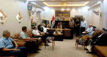 الاتحاد المحلي للجمعيات الفلاحية التعاونية في كربلاء يبحث مع مديرية الزراعة الخطة الشتوية وحماية الأراضي الزراعية