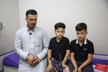 الطفل "حسين" ابن الفلوجة.. العتبة الحسينية تعيد العافية والحياة لطفل نهشه سرطان  "لمفوما البطن"