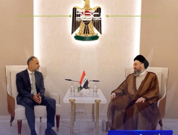 الحكيم يستقبل السفير البريطاني في مكتبه ويؤكد على زيادة إنتاج النفط
