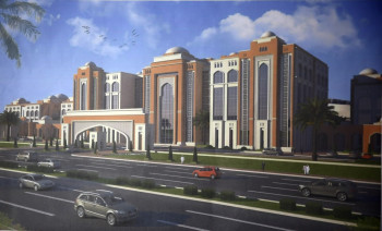 مساحة شاسعة ومباني كبيرة... حركة عمل دؤوبة في مشروع جامعة الثقلين التقنية التابعة للعتبة الحسينية